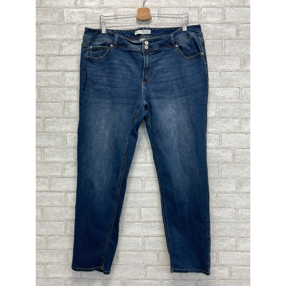 Cato C Est. 1946 Curvy Jeans Women's Size 18W Blue Denim High Rise Stretch